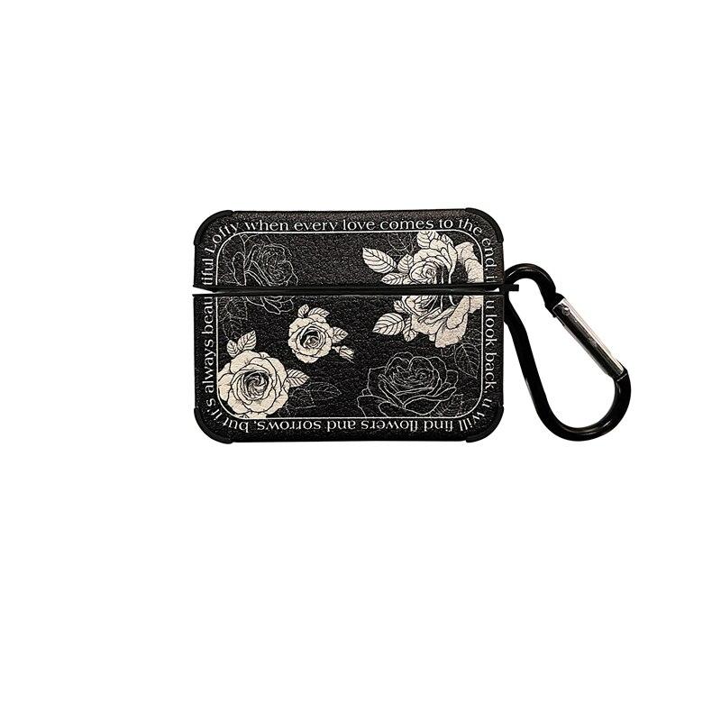 Ins кожаный чехол для наушников для AirPods Pro Ретро картина маслом розы чехол для наушников для AirPods 2/3 Защитный чехол для гарнитуры