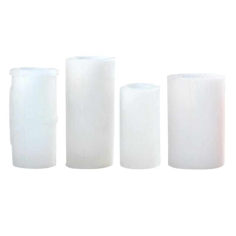 Silicone Mold 3D Cylinder Rose Candle Mold Aromatherapy Candle Making DIY Plaster Epoxy Molds Soap Gypsum Mould Decor