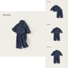 Boys Denim Suit Set With Polyester Fabric For Spring And Fall Kids Age 3 To 8