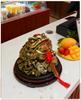 Rotating Golden Toad Wealth Figurine for Home or Office Decor