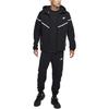 Nike Спортивная одежда Tech Fleece на молнии худи Windrunner Черный/Серебристый Bemis Мужская уличная одежда FZ0754-010
