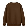 Men's Round Neck Fleece-Lined Thick Solid Color Sweatshirt