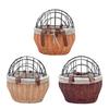 Bicycle Storage Basket Large Capacity Universal Easy To Install Handwoven Pet Seat Front Handlebars Carrier Bike Accessories