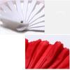 Red Belly Dancing Fan Pink Rayon Silk Fans Belly Dancing Fan 32.5cm for Song Fan Performance Fan