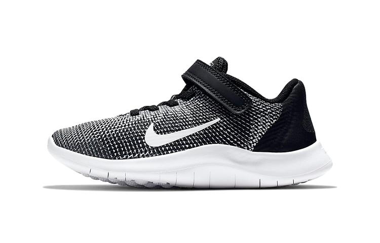 Nike Кроссовки для бега Flex Runner Low top Детские Черно-белые Дети Возраст 3-7 лет AH3436-001