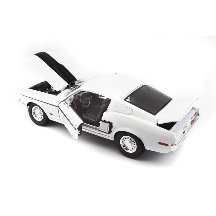 Véhicule de collection - MAISTO - Ford Mustang GT Cobra Jet - Blanc - 1968