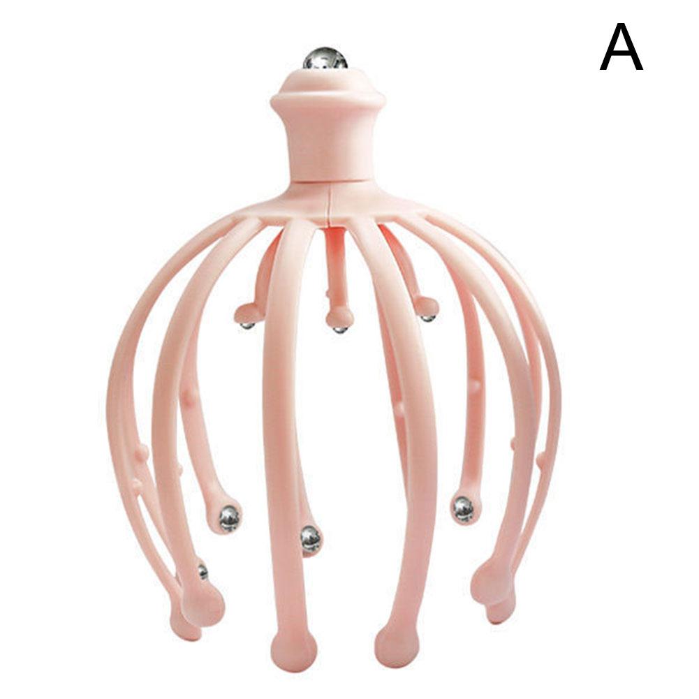 Массажер для головы осьминога, массажер для головы, терапевтическое облегчение боли, стимуляция вибрации, акупунктурная точка, расслабляющий коготь, уход за здоровьем