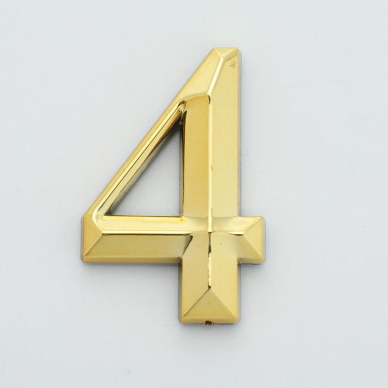 1шт золотой адрес двери номерной знак двери от 0 до 9 3D уличная номерная табличка бирка наклейка цифра номер отеля