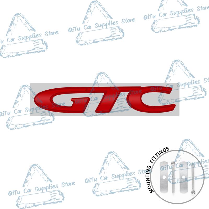 3D Metal GTC Logo Car Front Grille Emblem Rear Trunk Badge Decor Sticker For Opel Astra Insignia Corsa Vectra Zafira Mokka OPC