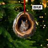 Festival Owl Styles Christmas Tree Hanging Ornament Craft of Sturdy 2D Acrylic Accessory for Home Decoration Use