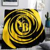 1PC BVB Print Flannel Blanket, High quality All Seasons, Home Decor, Warmth and Comfort, Perfect for Christmas Gifts
