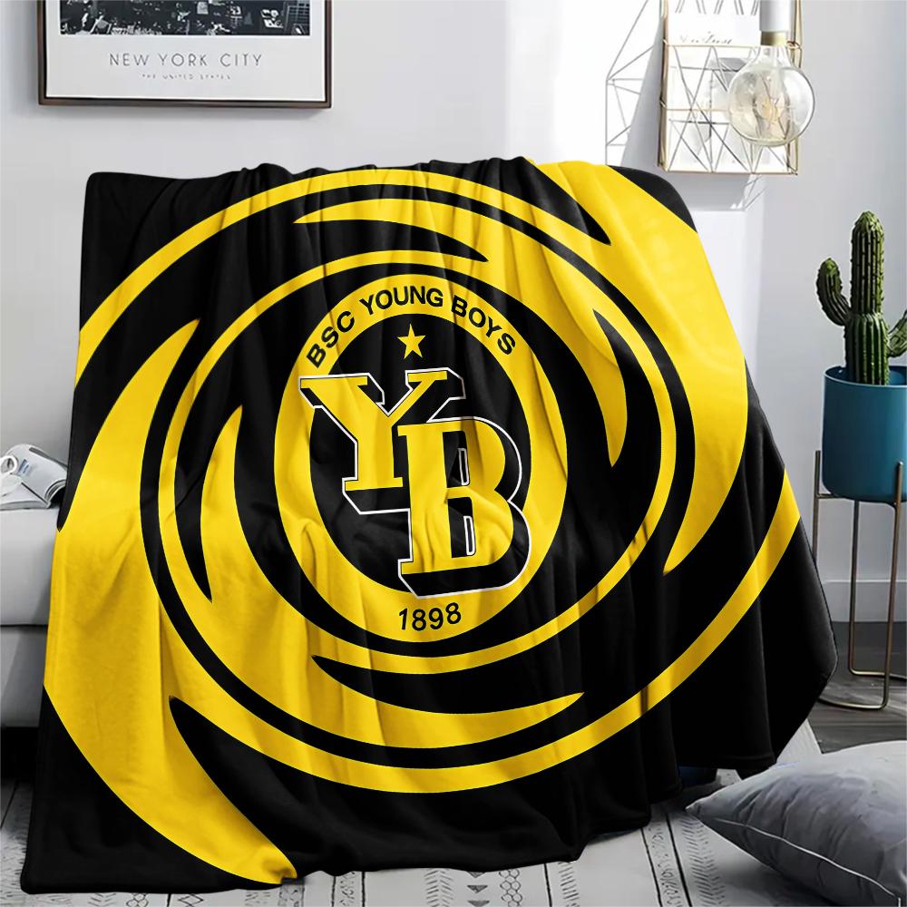 1PC BVB Print Flannel Blanket, High quality All Seasons, Home Decor, Warmth and Comfort, Perfect for Christmas Gifts