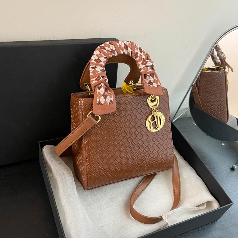 Маленькая квадратная сумка женская новая на плечо сумка-мессенджер сумочка плетеный ремень шелковый шарф сумка принцессы Дианы