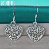 Серьги в форме сердца Серебряная бижутерия