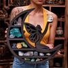 Creative Moon Cat Crystal Storage Rack and Home Decor Ornament