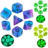 Glowing In Thd Dark Polyhedral Digital Dice Set Multi-Color for Boardgame As Gift Entertainment 7 Dice D4 D6 D8 D10 D12 D20 D%