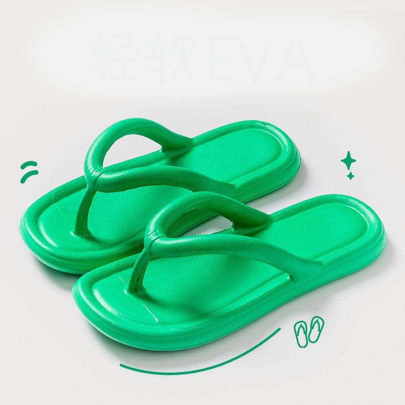 Новые летние лаконичные женские шлепанцы ярких цветов для женщин, удобные шлепанцы из ЭВА, мягкие пляжные сандалии, тапочки, домашняя обувь