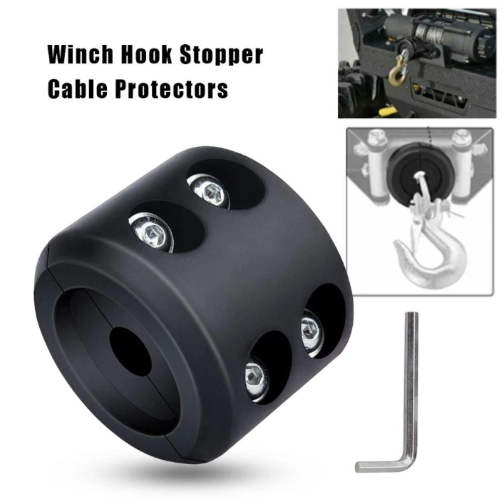 Rubber Material Rope Hook Black Color Heavy Duty Vehicle Accessory Waterproof ATV Use