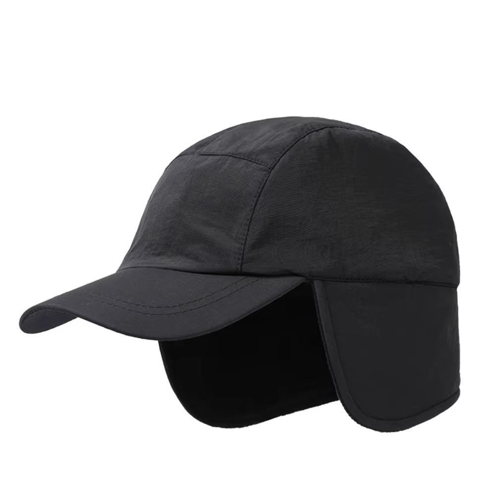 Теплая зимняя бейсболка флисовая походная шапка повседневные наушники шапка для мужчин на осень-зиму