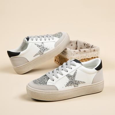 Осень новые легкие кеды нескользящая мягкая подошва женские туфли на платформе повседневная обувь модные звездные белые туфли