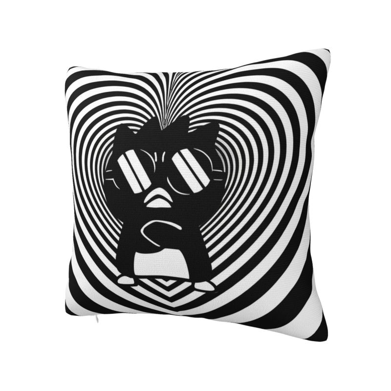 Пользовательская мультяшная наволочка Sanrio Badtz Maru 45x45 см Аниме Милый Пингвин Бархатная Милая Подушка-плед Чехол для Подушки Домашний Декор