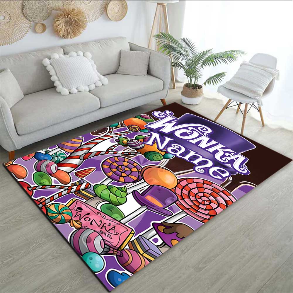 Warner Bros. Works (47) Customize your name rug, office chair cushion, home bedroom living room gift.
