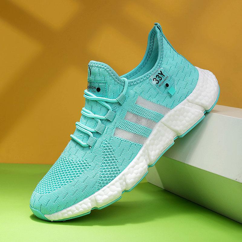 Большие размеры, высокоэластичные дышащие кроссовки для бега, мужская подошва с попкорном, пара спортивной и повседневной обуви, модная обувь Jinjiang, липкая обувь