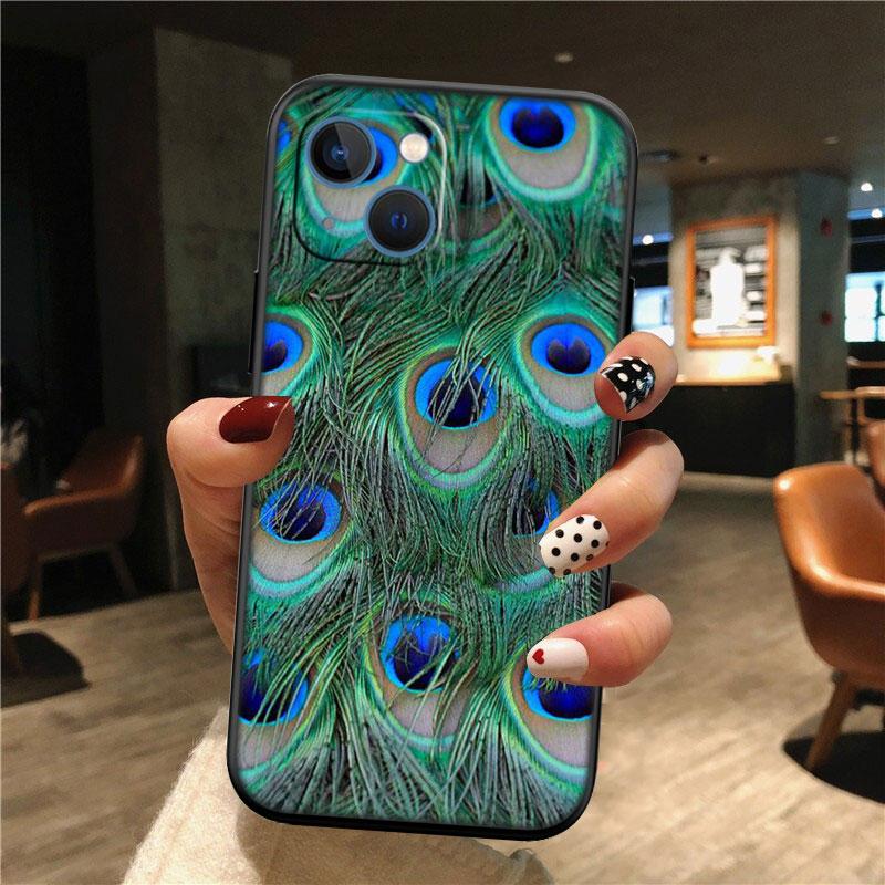 IK53 Peacock feather Shell Phone Case for Samsung Galaxy Note 10 20 S23 S24 S25 Ultra FE Plus Edge Lite A02S A35 A07 A17