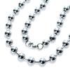 Necklace Ball Chain Chain Necklace Metal Hypoallergenic Chain Only Surgical Stainless Steel Simple Accessory Length 55cm X Thickness 10mm Silver Color