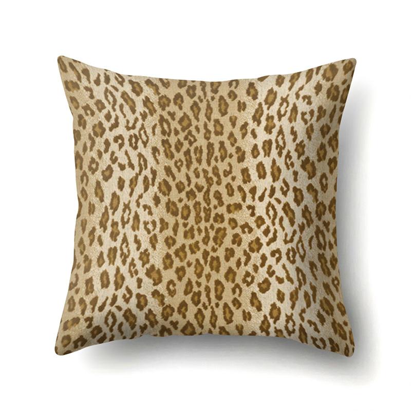Nordic Leopard Pattern Modern Abstract Polyester Pillowcase Car Decoration Home Printed Waist Rest Pillowcase
