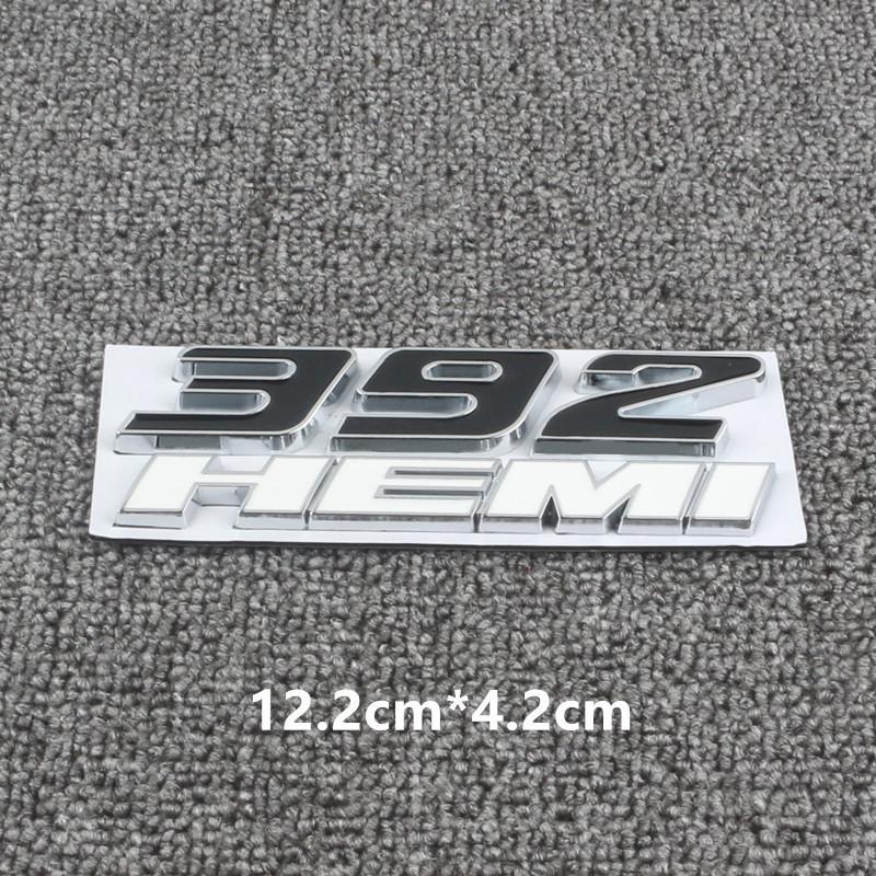 3D Metal 392 6.4L Hemi Engine Logo Badge Emblem Car Stickers For Dodge Charger Dart Caliber Journey Car Styling Accessories LL1