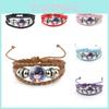Элегантный кожаный браслет с часовым камнем «Клинок, рассекающий демонов» Хашибира Иноске, унисекс дизайн