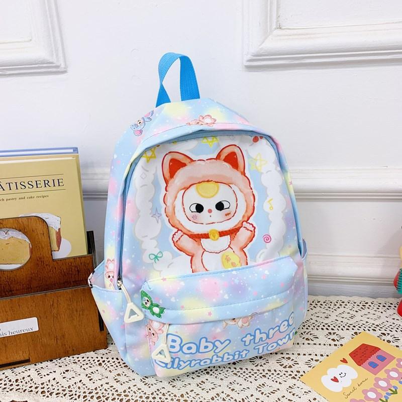Kindergarten Primary School Students Schoolbag Cartoon Animation Foreign Style Printing Boys And Girls Backpack Children'S Backpack