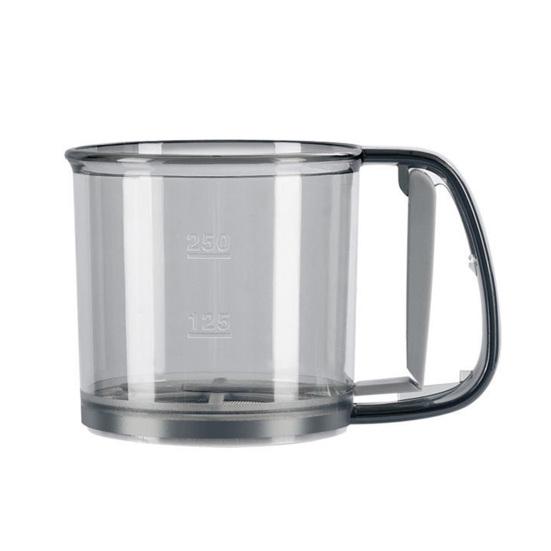 Пластиковый стаканчик, 250 мл, сито для муки, мелкая сетка, простое в использовании, чистое, портативное, многофункциональное, компактный размер, мука