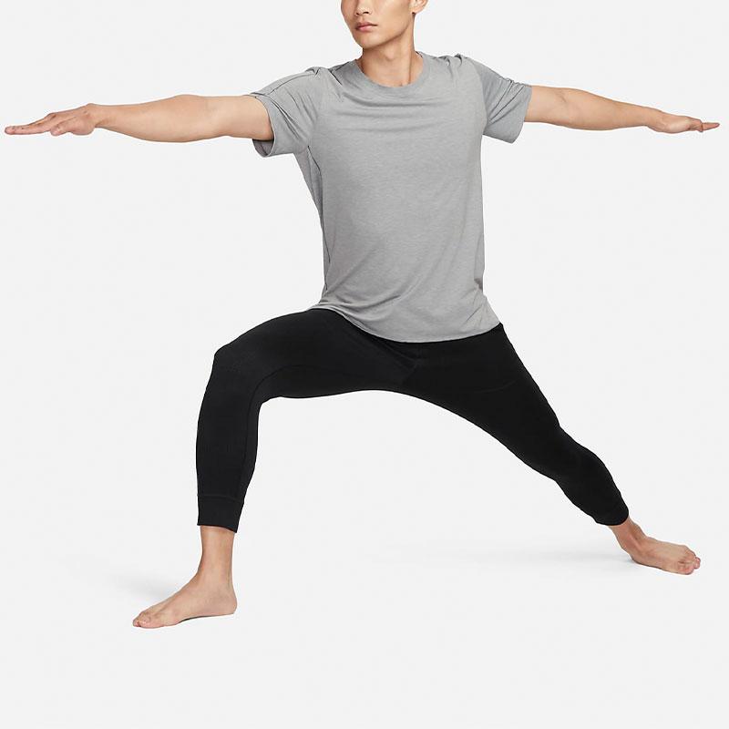 Nike Dri-FIT Твердые быстросохнущие спортивные брюки для йоги для тренировок, мужские брюки, черные FB7783-010
