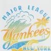 Новая футболка MLB New York Yankees SS25 Унисекс Кремовая 3ATSX0453-50WHS