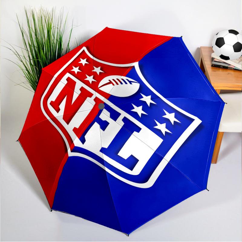 Зонт NFL Team Collection, 8 спиц, для путешествий, кемпинга, повседневного использования, легкий, портативный, незаменим для семейных праздников, подарок