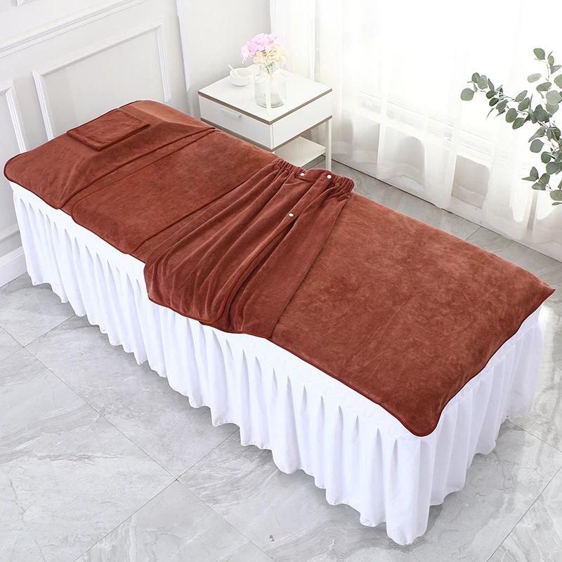 5Pcs/Set Aesthetic Clinic Sauna Nano-velvet SPA Towel Beauty Salon Bath Hair Towels Strong Absorbent Turban Bed Towel