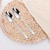 Gold Plated Dinner Spoon Set With Hammered Handle 18-10 Dishwasher Safe Dinning Table Spoon Soup Spoon Cutlery Set