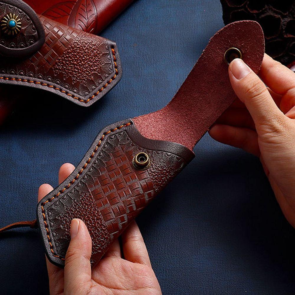 Кобура кожаный держатель для фонарика чехол складной нож инструмент походный чехол для переноски на ремне