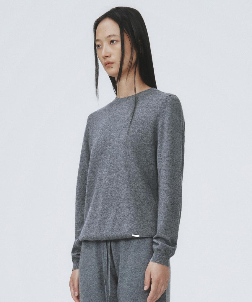 Eleuheuseu 100% Cashmere Round Neck Basic Women'S Top (6 Types - Select 1)