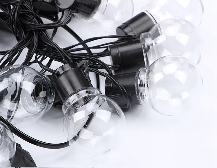 Solar garden light garland, decorative, 6.5 m, 30 bulbs