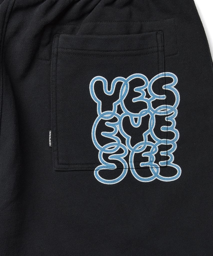 YESEYESEE Прямые спортивные штаны с логотипом C Черный