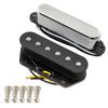 Musiclily Pro Alnico 5 Набор звукоснимателей для грифа и бриджа Telecaster для электрогитары Tele, Хромированные звукосниматели TL-60S, Гитар,