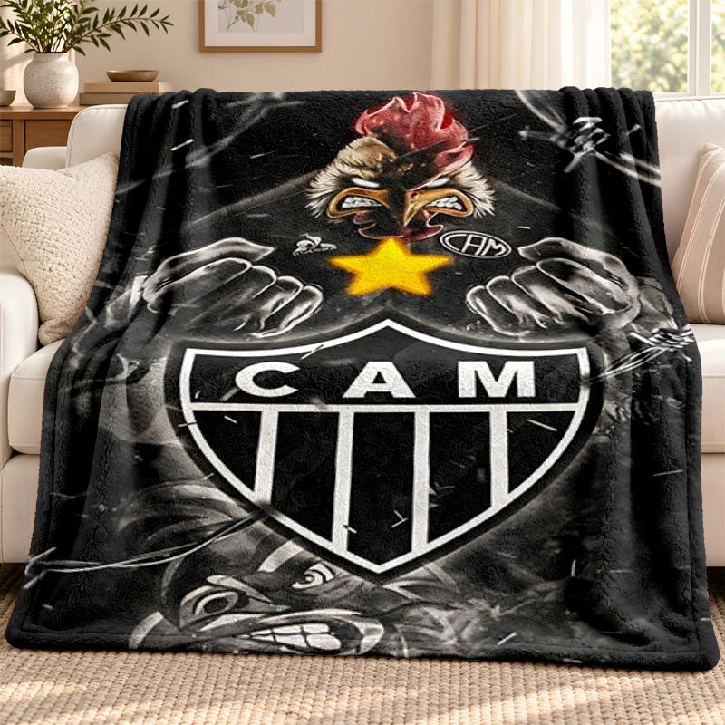 Clube Atletico Mineiro blanket Flannel Blanket Soft Cozy Plush Throw for Sofa Bed Lightweight Home Decoration Outdoor camping