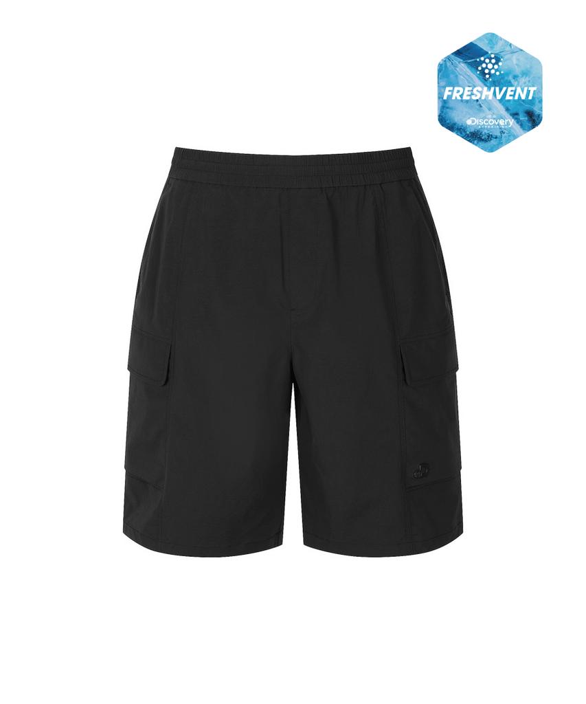 DISCOVERY EXPEDITION Men'S Freshvent Bermuda Cargo Shorts (Black)