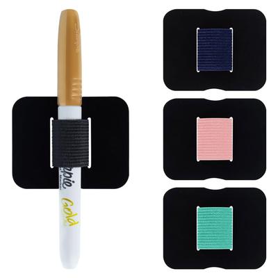 Портативный самоклеящийся кожаный зажим для ручки, эластичная петля для карандаша для блокнотов, журналов, планеров, планшета, держатель для ручки, школьный