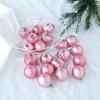 10Pcs/box Decoration Ball New Year Gift Party Decor 5cm Xmas Tree Pendent Color Christmas Balls Tree Ornaments