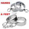 Металлические наручники, манжеты на щиколотке, браслет для связывания, ограничители, БДСМ, наручники, интимные игры для взрослых, секс-игрушки для пар, Sexshop