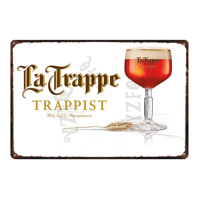 Бельгийское пиво VintageBrugse Zot La Trappe Металлические жестяные таблички для стены Бар Паб Искусство Кухня Кофе Домашний декор 30X20СМ DU-8282A